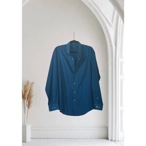 Croft & Barrow Shirt Mens Teal Long Sleeve Large